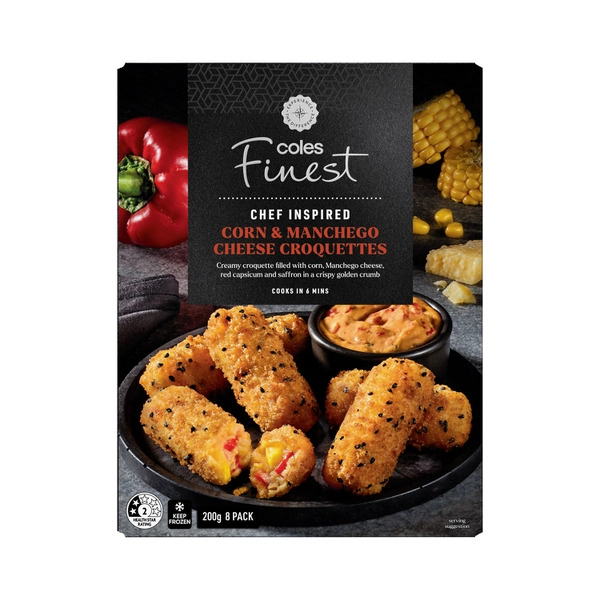 Coles Finest Saffron Corn & Manchego Croquettes 200g