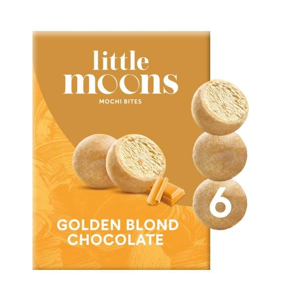 Little Moons Golden Blond Chocolate Mochi Bites 6 pack 192g