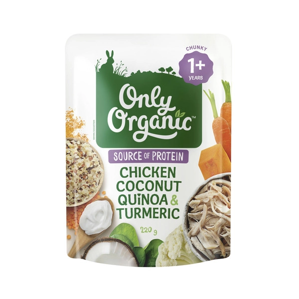 Only Organic Chicken Coconut Quinoa & Tumeric 220g