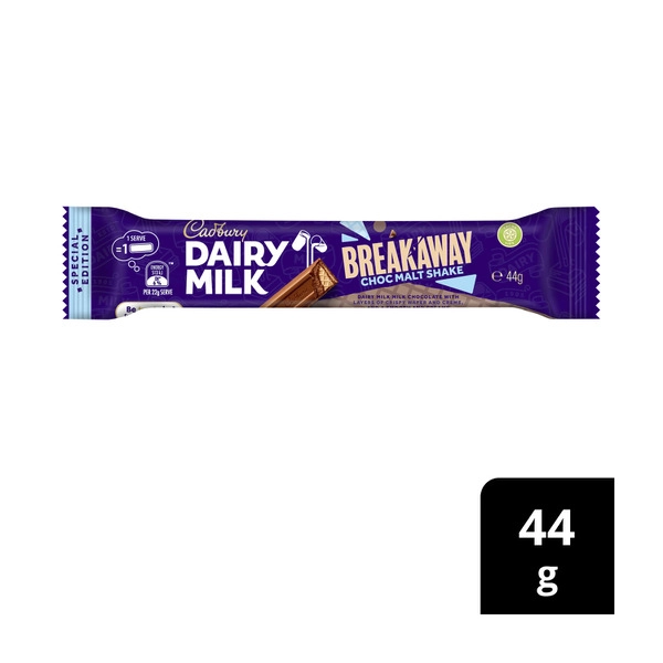 Cadbury Dairy Milk Breakaway Malt Chocolate Bar 44g