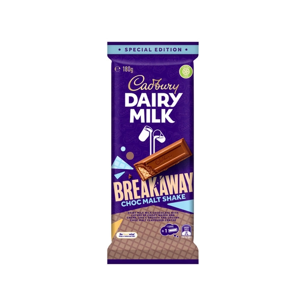 Cadbury Dairy Milk CADBURY DAIRY MILK BREAKAWAY MALT BLOCK 180G 