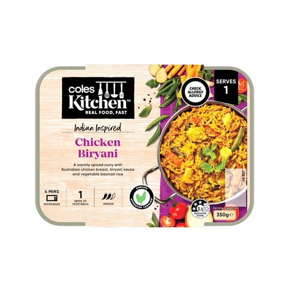 Coles Kitchen Chicken Biryani 350g