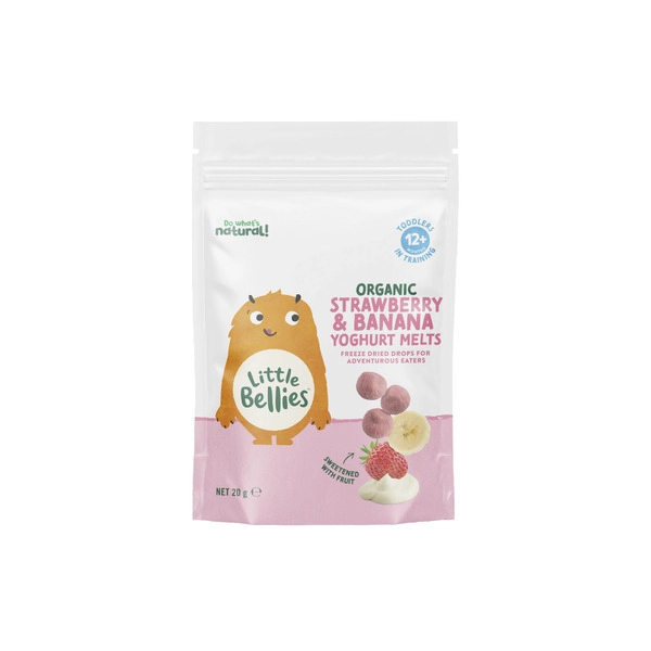 Little Bellies Organic Strawberry & Banana Yoghurt Melts 20g