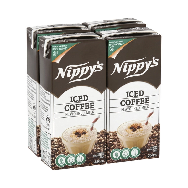 Nippy's Iced Coffee Flavoured Milk 4x350mL 1.4L