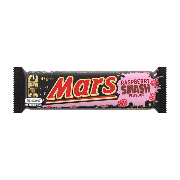 Mars Raspberry Smash Flavoured Chocolate Bar 47g