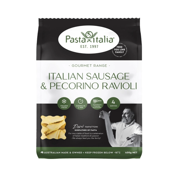 Pasta Italia Italian Sausage & Pecorino Ravioli 400g