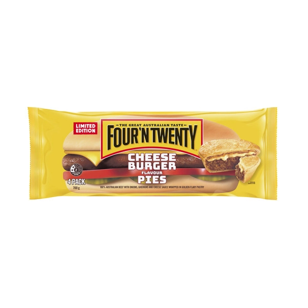 Four N Twenty Cheeseburger Pie 4 Pack 700g