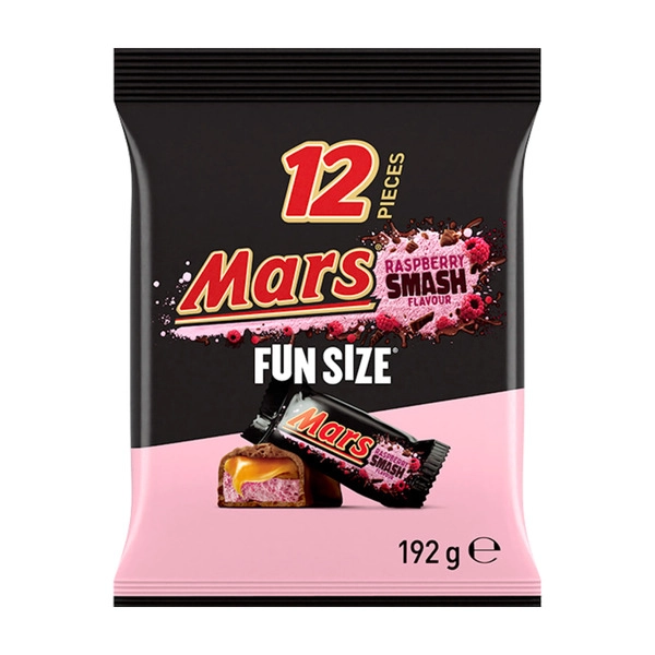 Mars Raspberry Smash Milk Chocolate Snack & Share Bag 192g