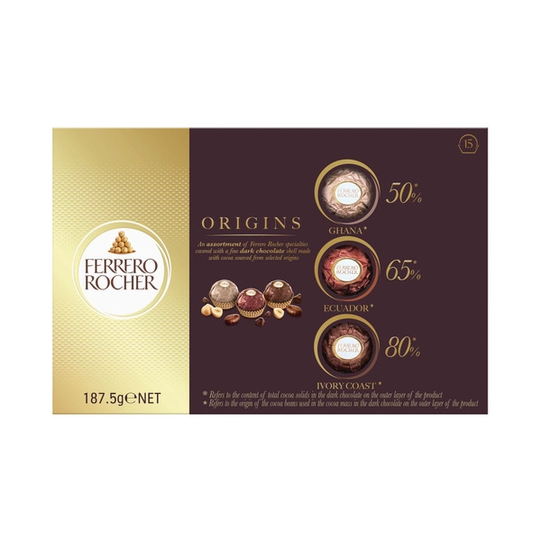 Ferrero Rocher Origins 15 Pack Gift Box 187.5g