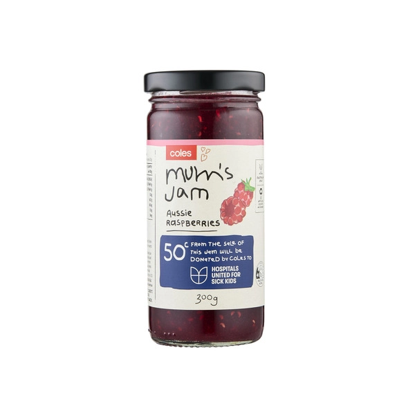 Coles Mum's  Australian Raspberry Jam 300g