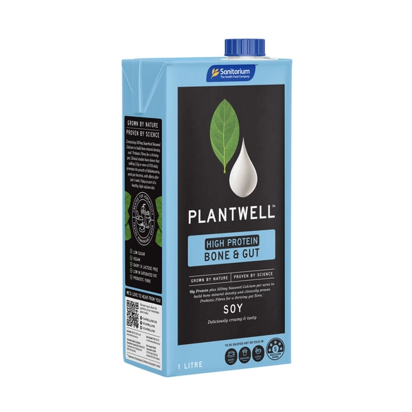 Plantwell High Protein Bone & Gut Soy Milk UHT 1L