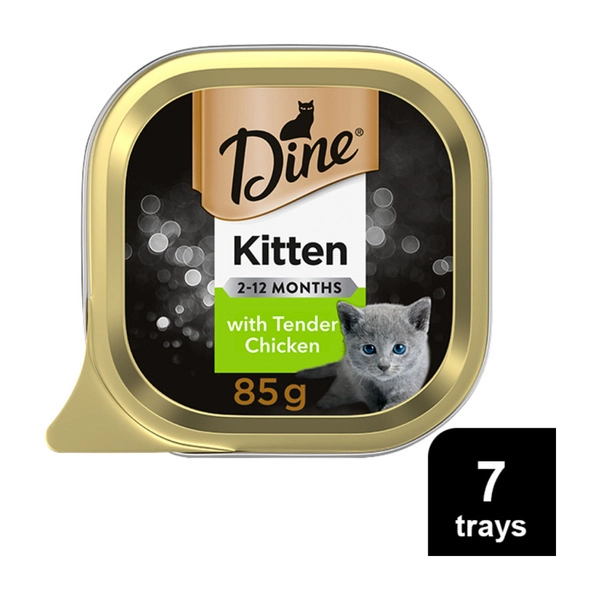 Dine Cat Food Multipack Kitten With Chicken 7X85g 7 pack