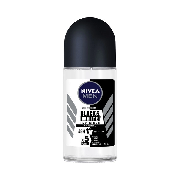 Nivea Deo Roll On Men Invisible Black And White 50mL