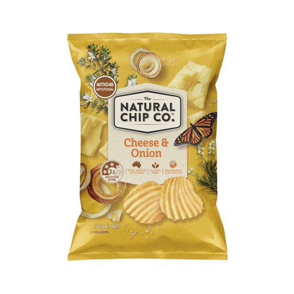 Natural Chip Co. Chips Cheese & Onion 175g