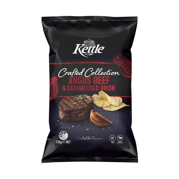 Kettle Crafted Collection KETTLE CRAFTED COLLECTION 150G:BEEF & CARAMELISED ONION:.:150 GRAM 