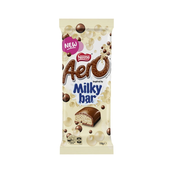 Nestle Block Chocolate NESTLE AERO INSPIRED BY MILKYBAR 118G 