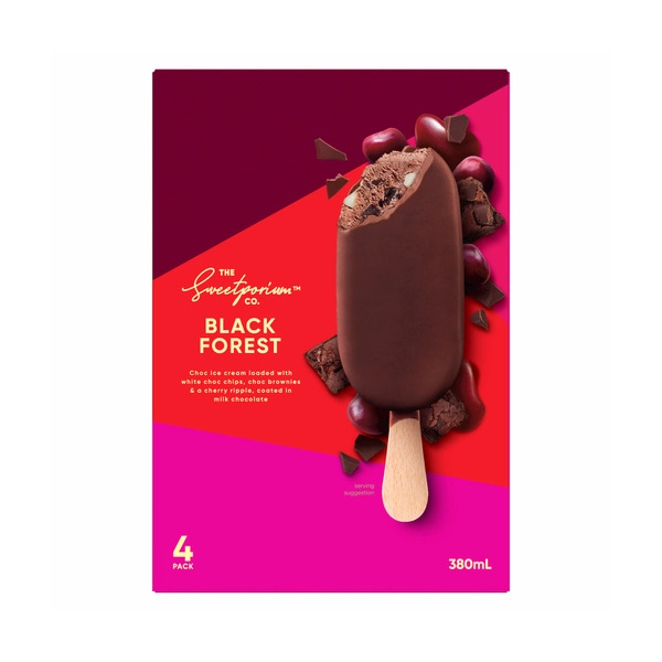 The Sweetporium Co Sticks Blackforest 4 Pack 380mL