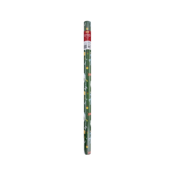 Christmas Gift Wrap Reversible 3m 1 Each