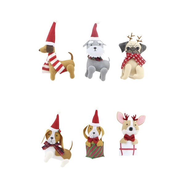 Christmas Dog Ornament 1 each