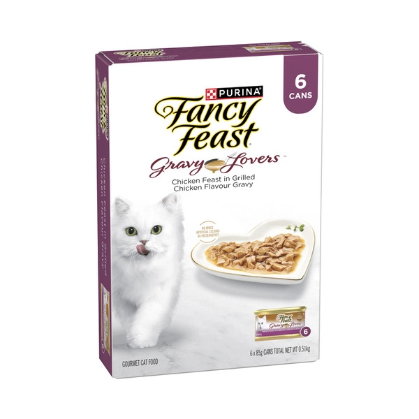 Fancy Feast Gravy Lovers Chicken Feast Cat Food 6X85g 6 Pack