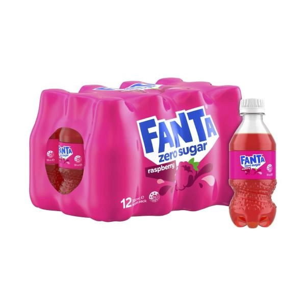 Fanta Raspberry Soft Drink 12x300mL 12 pack