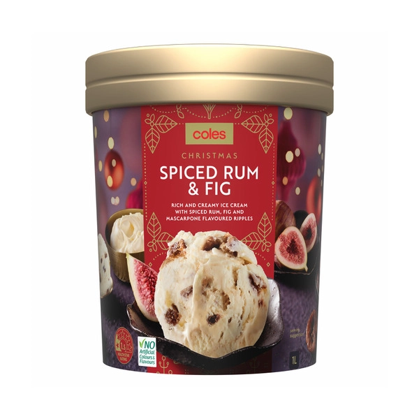 Coles Fig Rum & Mascarpone 1L