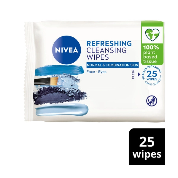 Nivea Refreshing Cleansing Wipes 25 pack