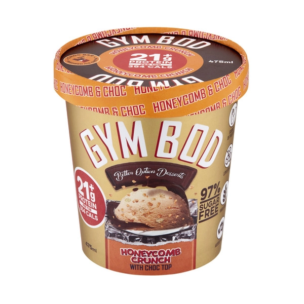 Gym Bod Ice Cream Honeycomb Crunch 475mL