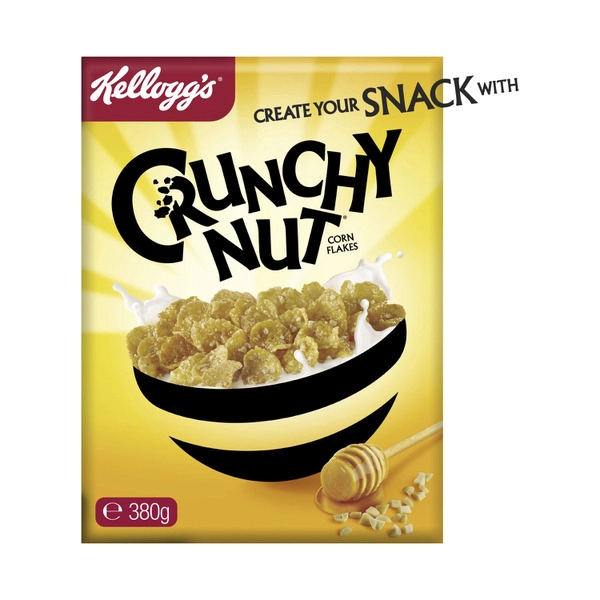 Kellogg's Crunchy Nut Corn Flakes Breakfast Cereal 380g