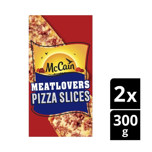 McCain Meat Lovers Pizza Slices 2 Pack 600g