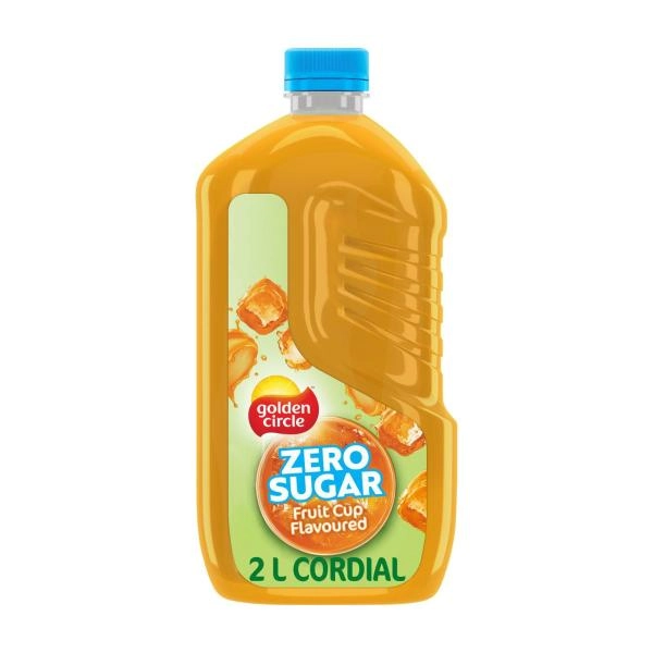 Golden Circle Cordial Zero Sugar Fruit Cup 2L