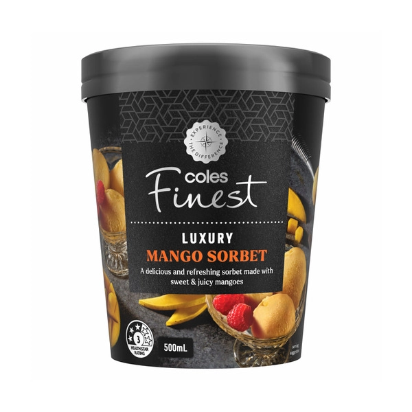 Coles Finest Mango Sorbet 500mL