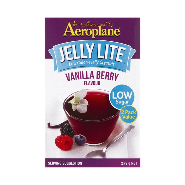 Aeroplane Lite Vanilla Berry Jelly Crystals 2 pack 18g