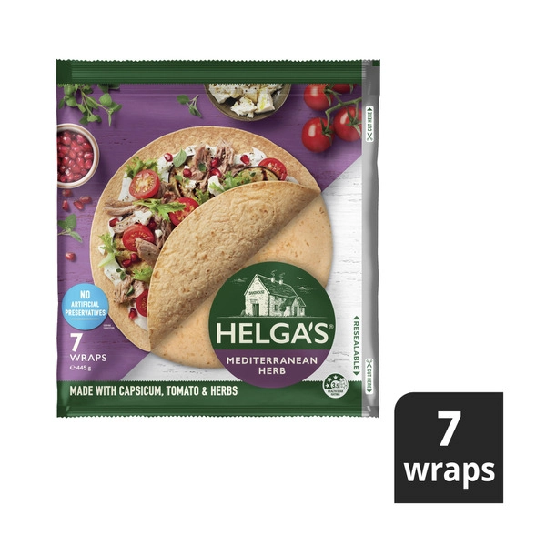 Helga's Mediterranean Wraps 445g