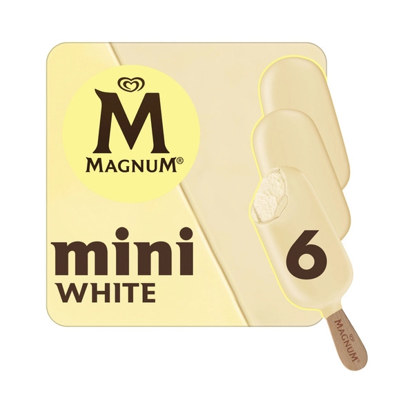 Magnum Mini White Chocolate 6 Pack 360mL