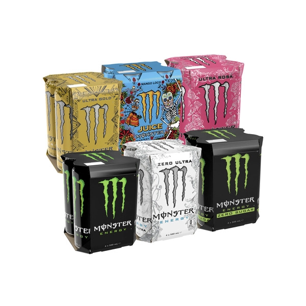 Monster Energy Drink Peachy Keen 4x500mL 4 pack