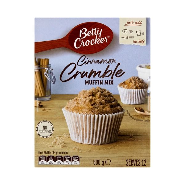 Betty Crocker BETTY CROCKER CINNAMON CRUMBLE MUFFIN 