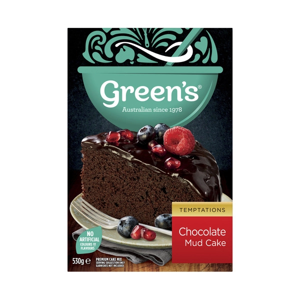 Green's Deluxe Chocolate Mud Cake Mix 530g