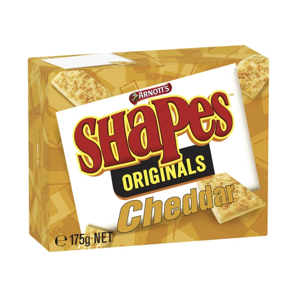 Arnott's Shapes Cracker Biscuits Original Cheddar 175g