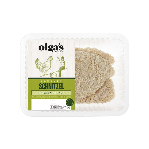 Olga's Fine Foods Chicken Breast Schnitzel 500g