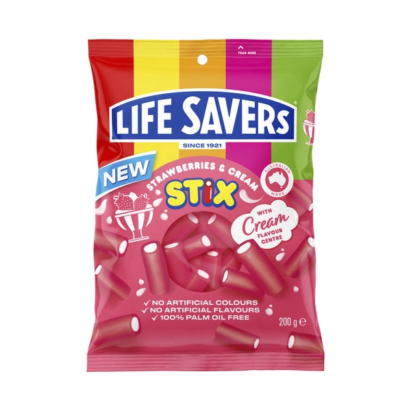 Life Savers LIFE SAVERS STRAWBERRIES AND CREAM 200G 