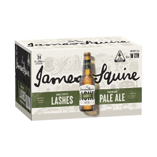 James Squire 150 Lashes Pale Ale Bottle 330mL 24 Pack