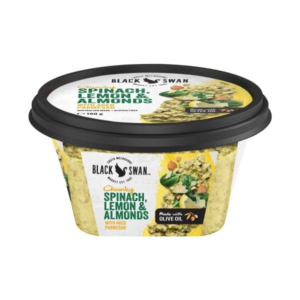 Black Swan Dip Chunky Spinach Lemon & Almond 150g