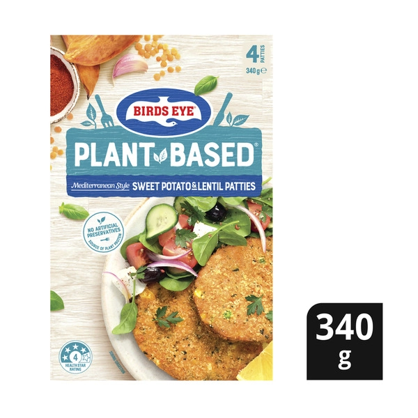 Birds Eye Plant Based Vagetable Patties 340g