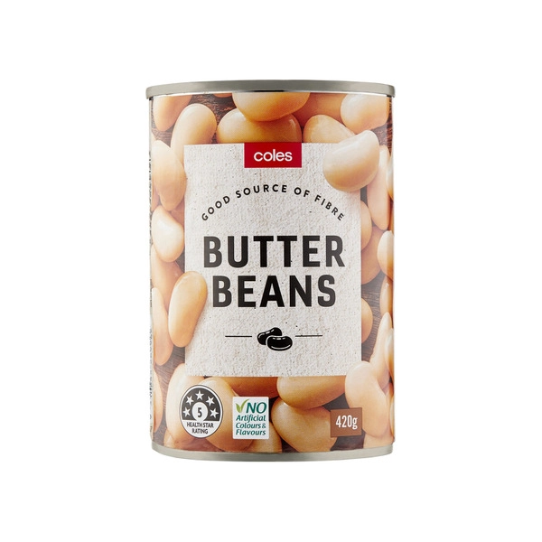 Coles Beans Butter 420g