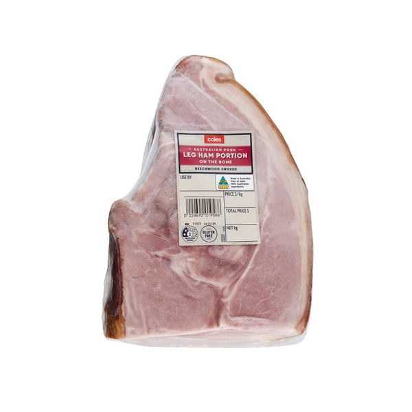 Coles Beechwood Smoked Leg Ham Portion approx. 2.5kg