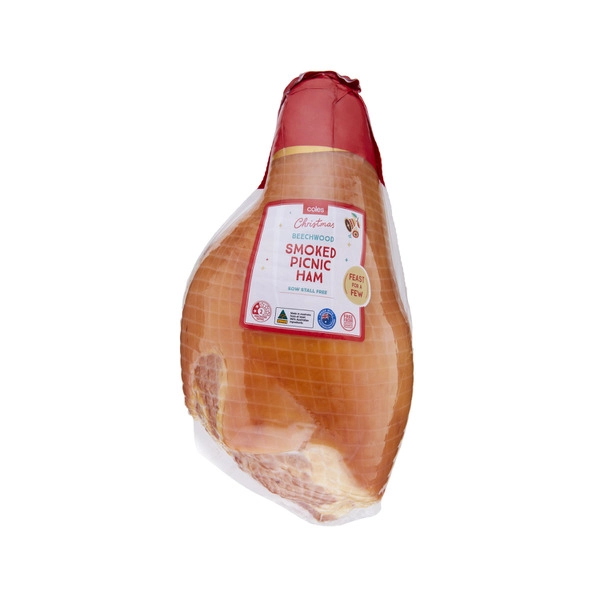 Coles Beechwood Smoked Picnic Ham approx. 2.7kg