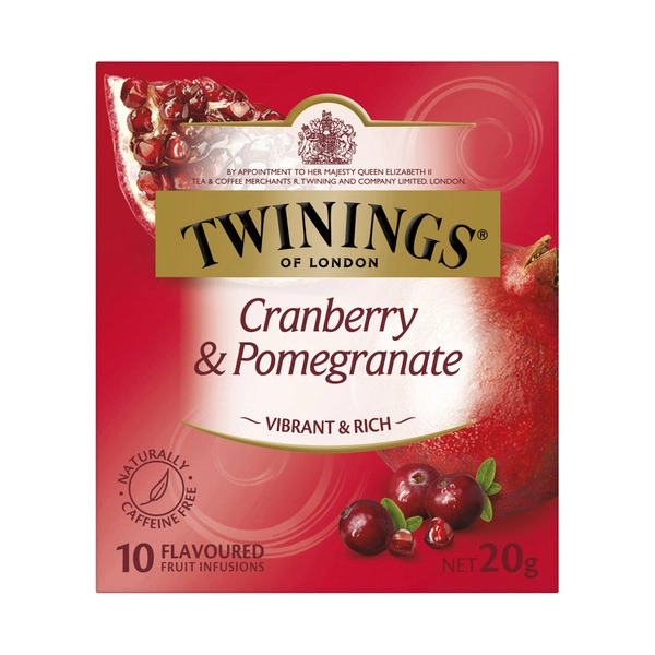 Twinings Cranberry &  Pomegranate Infusions Tea Bags 10 Pack