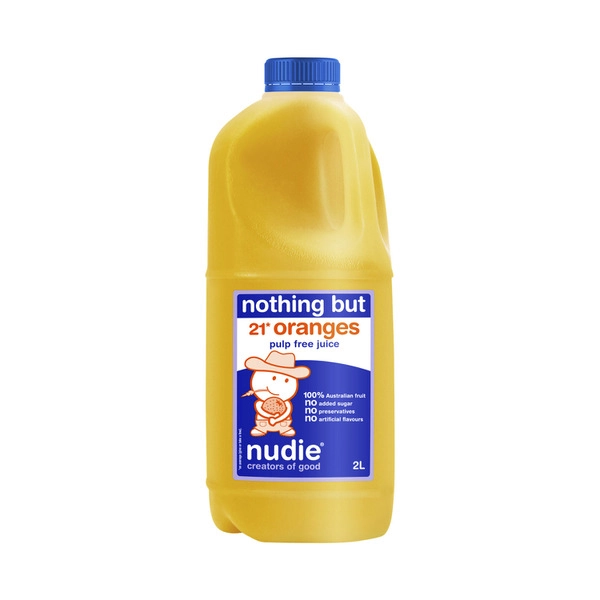 Nudie Pulp Free Oranges Juice Chilled 2L