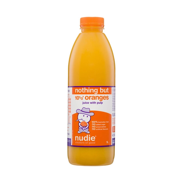 Nudie Nothing But 100% Fresh Orange Juice 1L